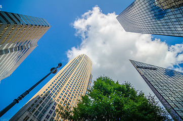 Image showing skyline and city streets of charlotte north carolina usa