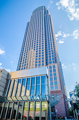 Image showing tall highrise buildings in uptown charlotte near blumental perfo