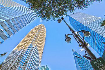 Image showing skyline and city streets of charlotte north carolina usa