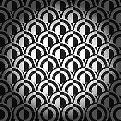 Image showing Black and white geometric background