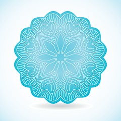 Image showing Vintage background with bright colors mandala