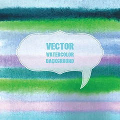 Image showing Watercolor vector background with place for your text.