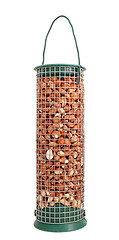Image showing Bird feeder full of peanuts