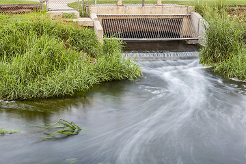 Image showing cleaned sewage flowing