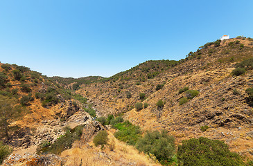 Image showing Dry canyon in the mountains