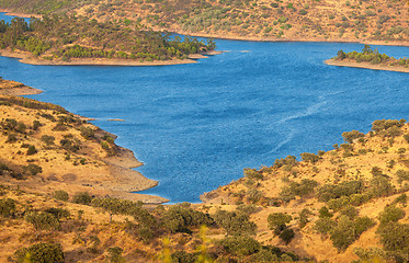 Image showing Dam with central islands