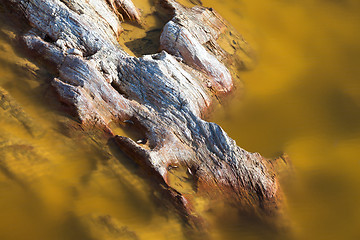 Image showing Limestone rocks sticking out of the water