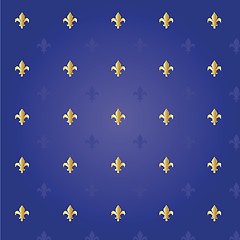 Image showing fleur de lis seamless pattern