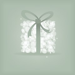 Image showing Christmas background with Christmas tree, vector illustration.