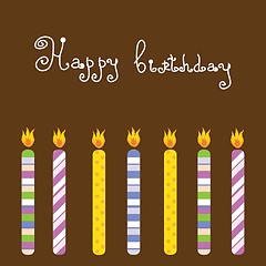 Image showing Birthday candles