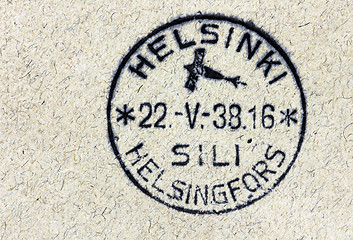 Image showing Finnish Air Mail Postmark