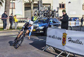 Image showing The Cyclist Kelderman Wilco- Paris Nice 2013 Prologue in Houille