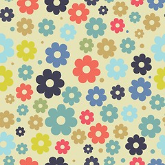 Image showing Cute floral seamless background
