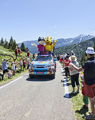 Image showing Haribo Car in Pyrenees Mountains