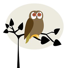 Image showing illustration of a funny character owl