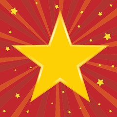 Image showing Star holiday background