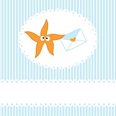 Image showing Starfishe icon vector illustration