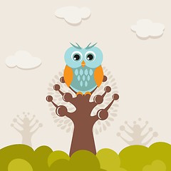 Image showing illustration of a funny character owl