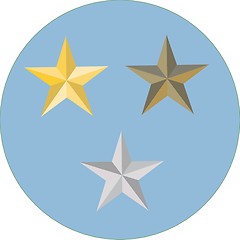 Image showing Star holiday background