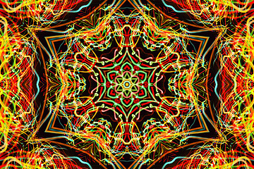 Image showing Background with abstract luminous pattern