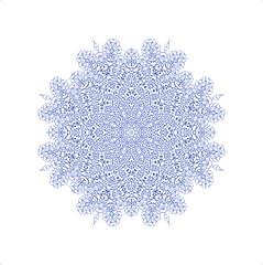 Image showing Abstract snowflake