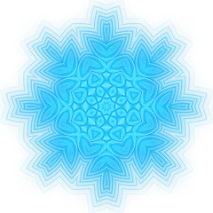 Image showing Abstract blue shape on white