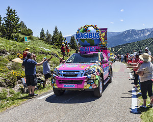 Image showing Haribo Car in Pyrenees Mountains