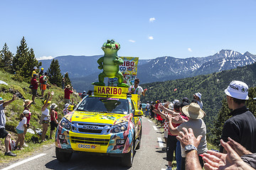 Image showing Haribo Car in Pyrenees Mountains