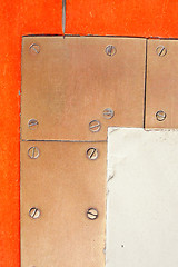 Image showing Brass metal plate