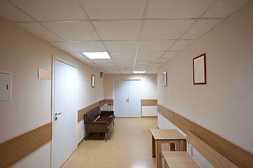 Image showing corridor with white doors