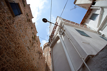 Image showing architecture of the town Tossa de Mar, Spain