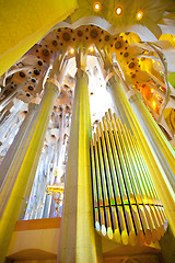 Image showing La Sagrada Familia, interior