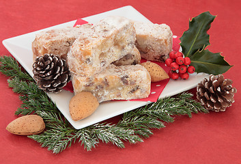 Image showing Stollen Slices