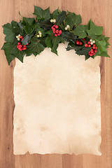 Image showing Christmas Parchment Letter