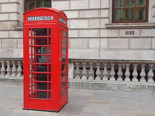 Image showing London telephone box