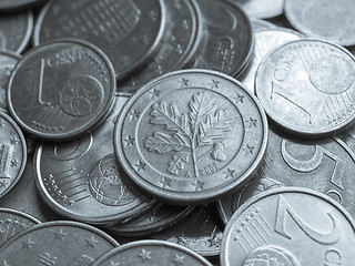 Image showing Euro coins background