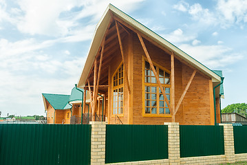 Image showing luxury wooden house