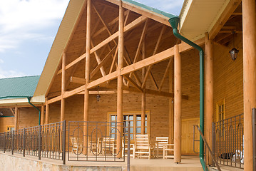 Image showing luxury wooden house