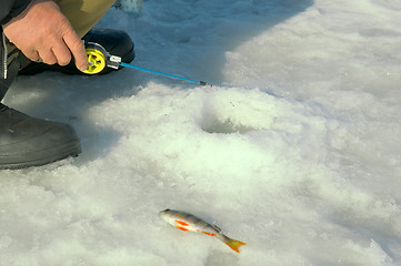 Image showing Winter fishing.