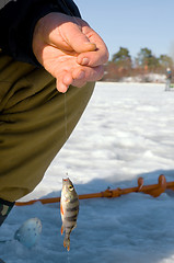 Image showing Winter fishing.