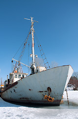 Image showing Old ship in the ice.