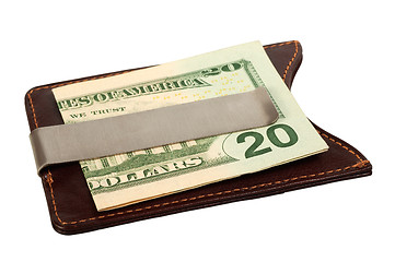 Image showing Dollars in money clip.