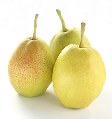 Image showing three fragrant pears