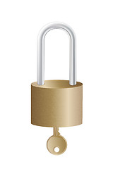 Image showing Lock and key