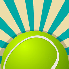 Image showing Tennis ball icon design