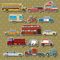 Image showing Cars cartoon stickers