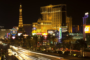 Image showing Las Vegas strip at night