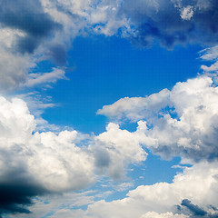 Image showing blue sky and clouds