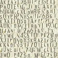 Image showing letter seamless texture