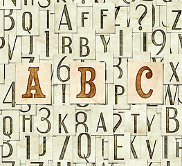 Image showing ABC background